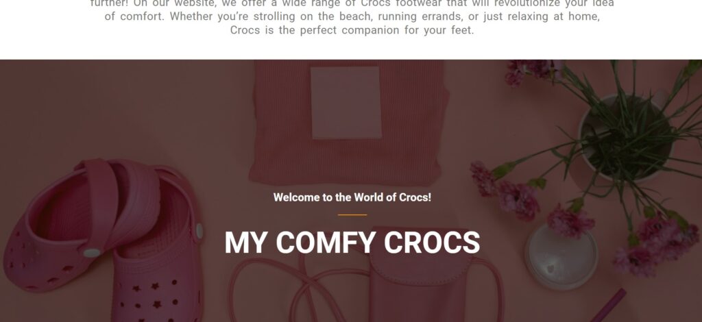 my comfy crocs website